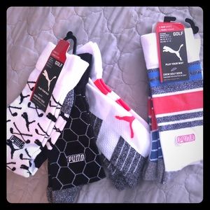 Puma golf crew socks- 4 pair